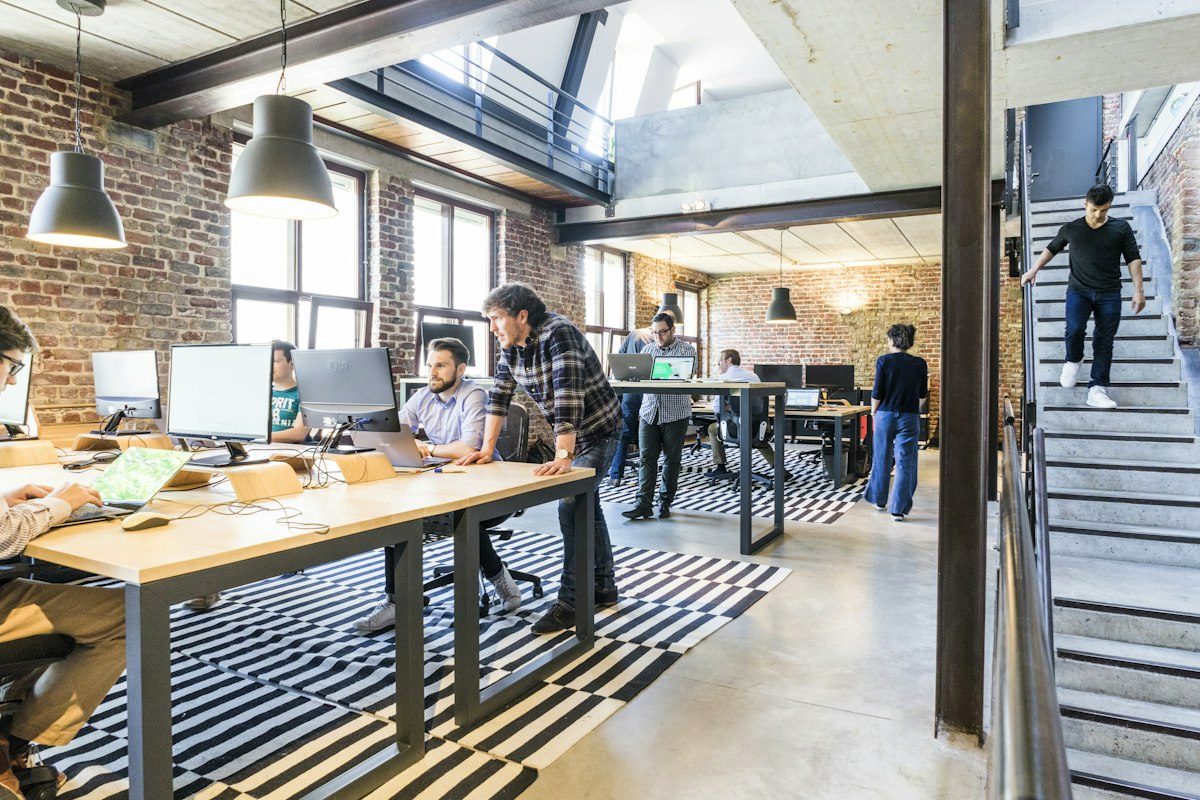 Bright modern creative studio office